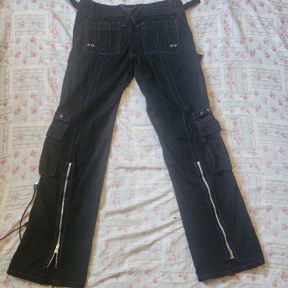 Vintage Tripp NYC Punk Goth Grunge Low waist pants Size 1 - Picture 2 of 6